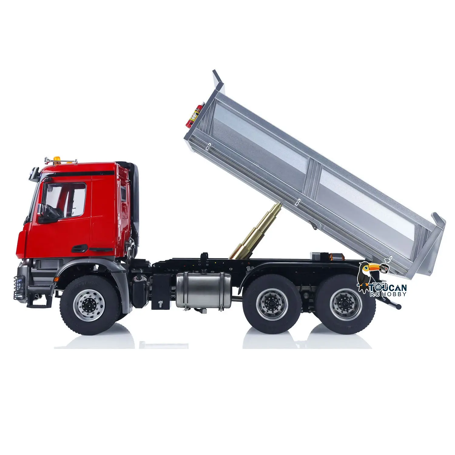 MD 1/14 6*6 Metal RC Hydraulic Dumper Truck 3348 2025Type 6WD Radio Controlled Tipper Lorry Car Model Metal Chassis 2Speed Gearbox Light Sound ESC Motor