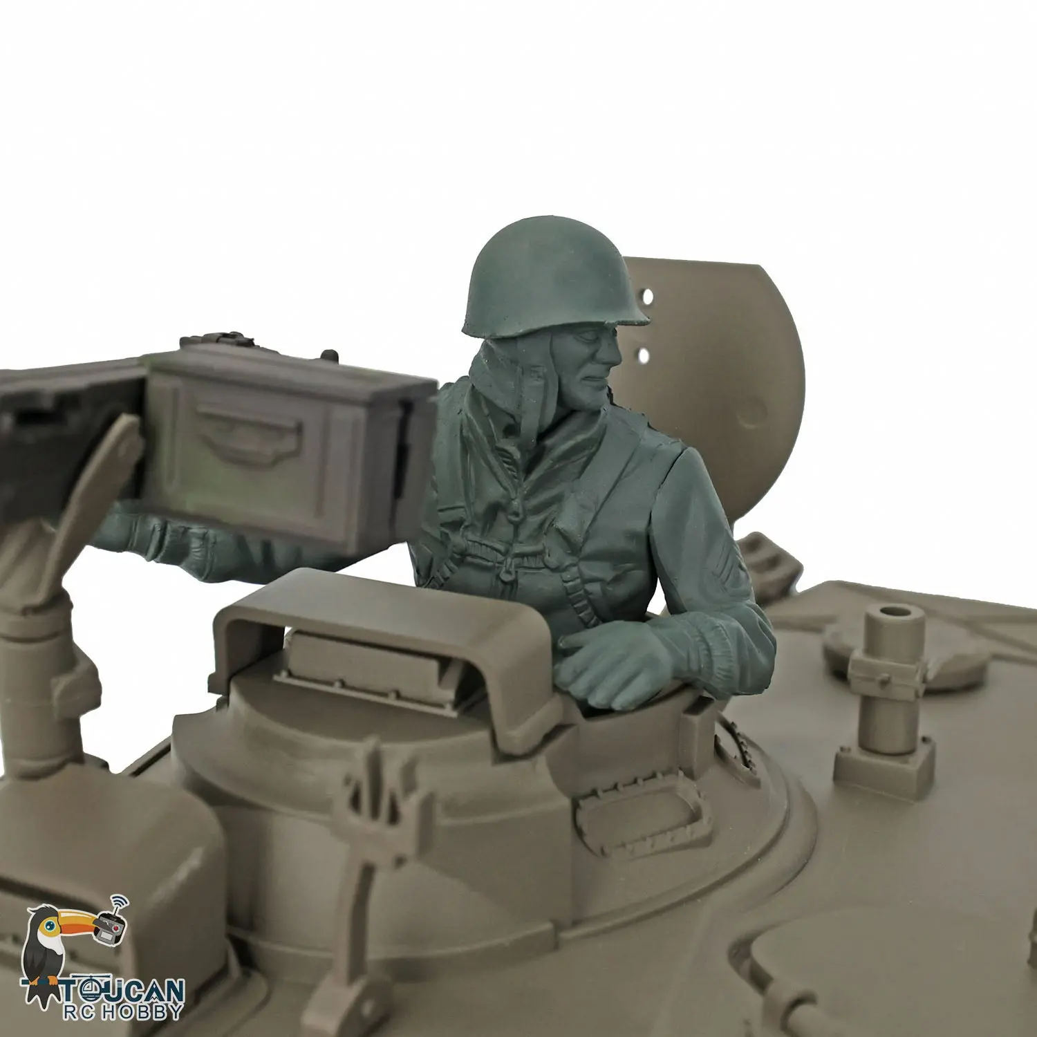 Henglong 1/16 7.0 Upgraded RC Tank Walker USA Bulldog 3839 RTR Remote Control Tank W/ Smoking Steel Gearbox Metal Tracks Sproket