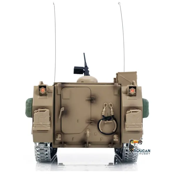TD 1/16 RC Tank M2412-C M113A2 APC Infrared Turret Rotary 360 Degree Remote Control Electric Military Vehicle Metal Wheels