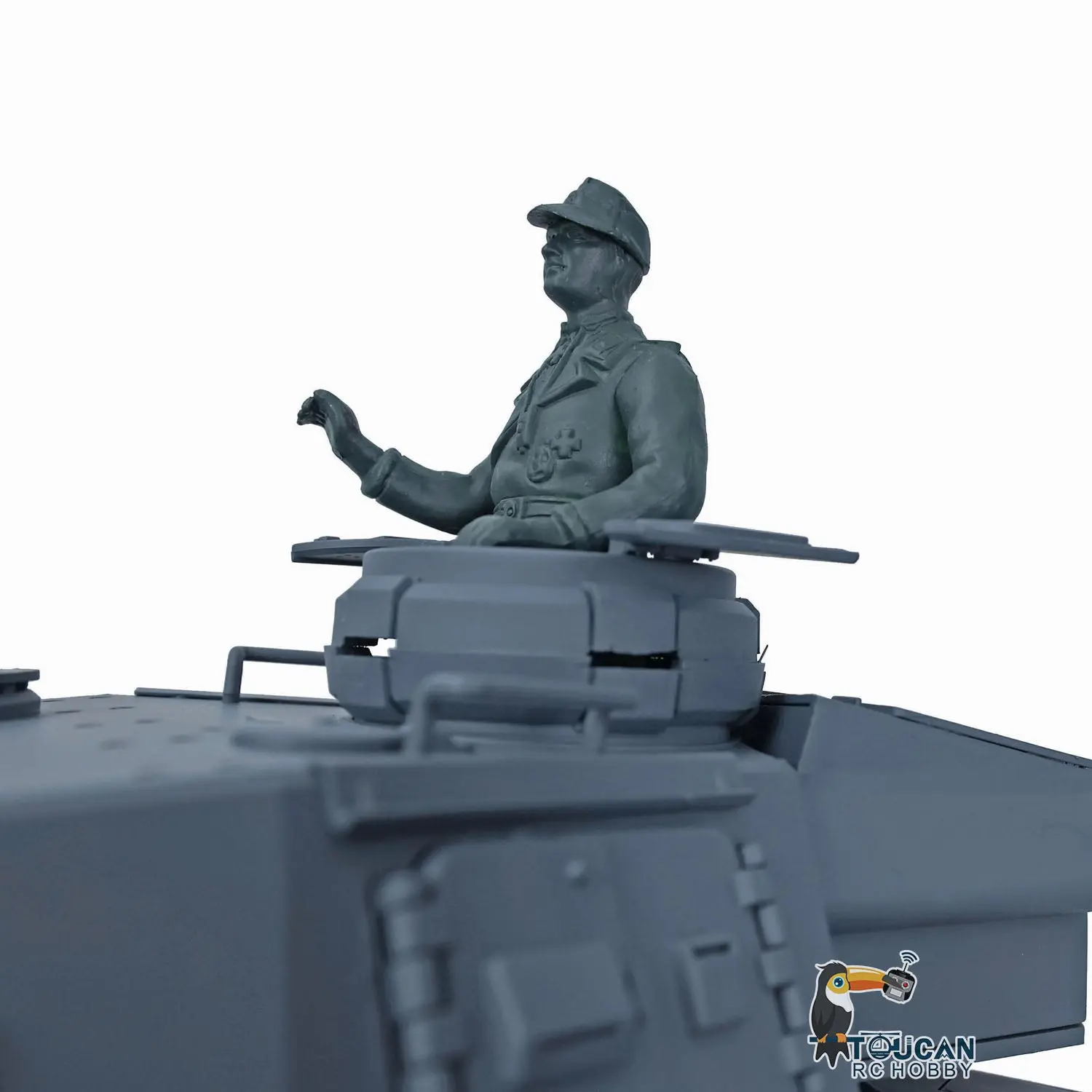 Henglong 1/16 7.0 Radio Control Tank 3859 RC Plastic German Panzer IV F2 w/ 360Degrees Rotating Turret Steel Gearbox Infrared Battle Sys