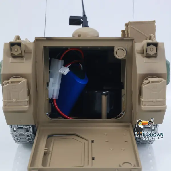 TD 1/16 RC Tank M2412-C M113A2 APC Infrared Turret Rotary 360 Degree Remote Control Electric Military Vehicle Metal Wheels