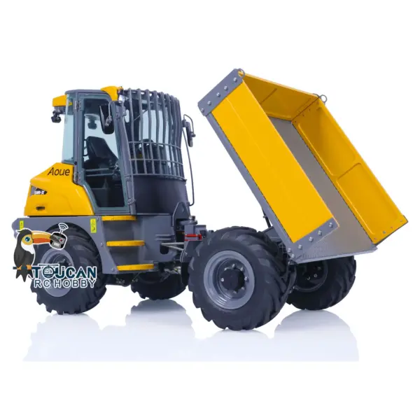 LESU Metal 4x4 1/14 RC Hydraulic Dumper Car 6MDX-B Remote Control Tipper Trucks Emulated Contruction Vehicle DIY Model