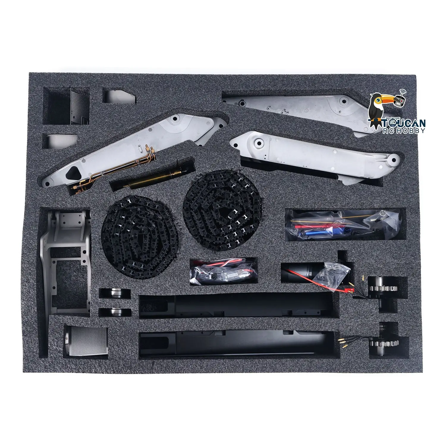LESU 1/14 3-arm LR945 RC Hydraulic Excavator Remote Control Digger Heavy-duty Electric Hobby Model Kits Unpainted and Unassembled