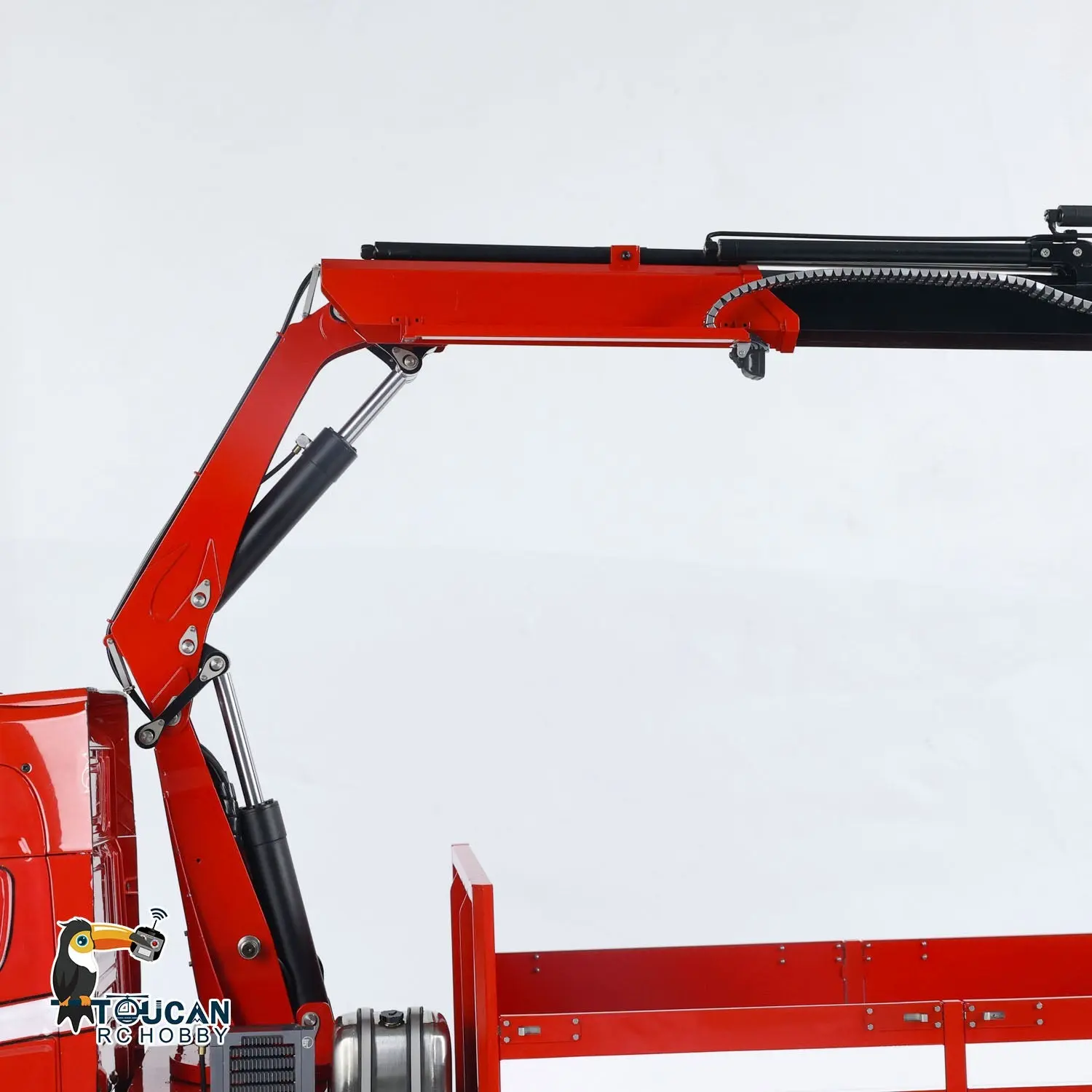 TOUCAN 1/14 8x8 Hydraulic RC Crane Tractor Truck Electric Radio Controlled Car Quick Attached Bucket 3-speed Transmission