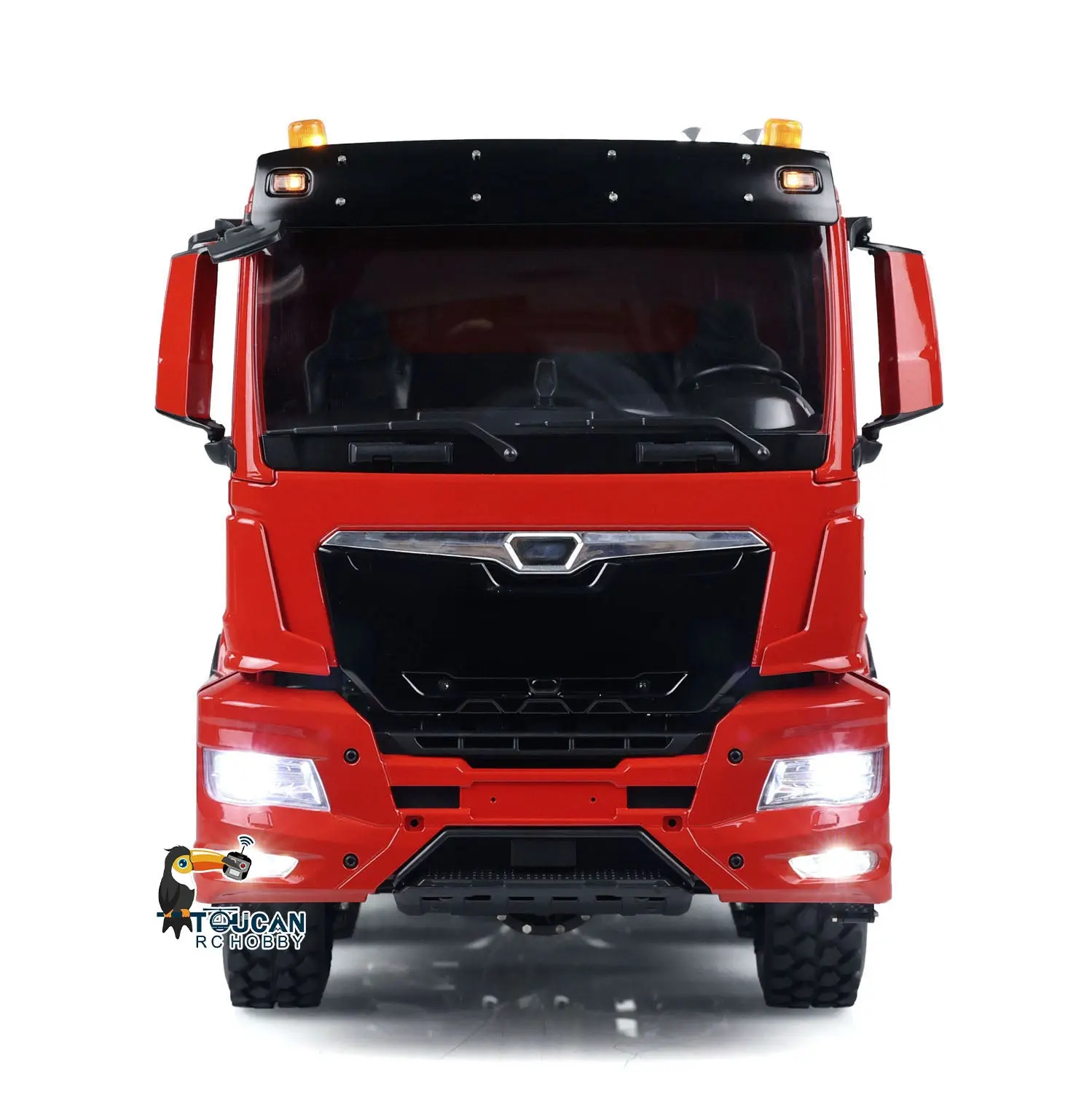 Customized LESU 1/14 RTR RC Hydraulic Dump Truck Metal Cabin Chassis 8X8 Sound Lights Smoke Assembled and Painted FS I6S Motor Servo ESC