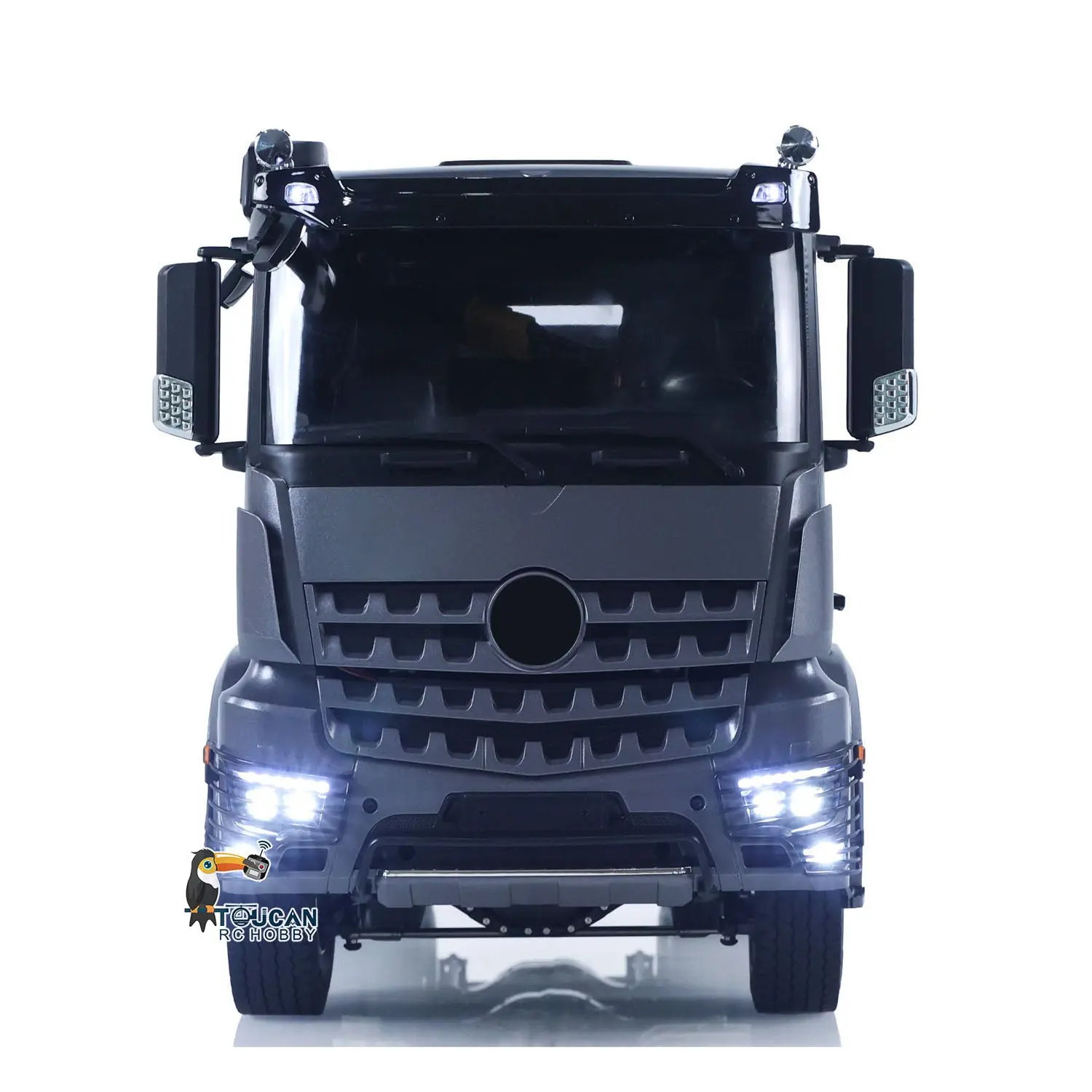 1/14 6x6 TOUCAN Hydraulic RC Dump Truck Metal Radio Controlled Tipper Car Differential Lock Light Sound FlySky I6S