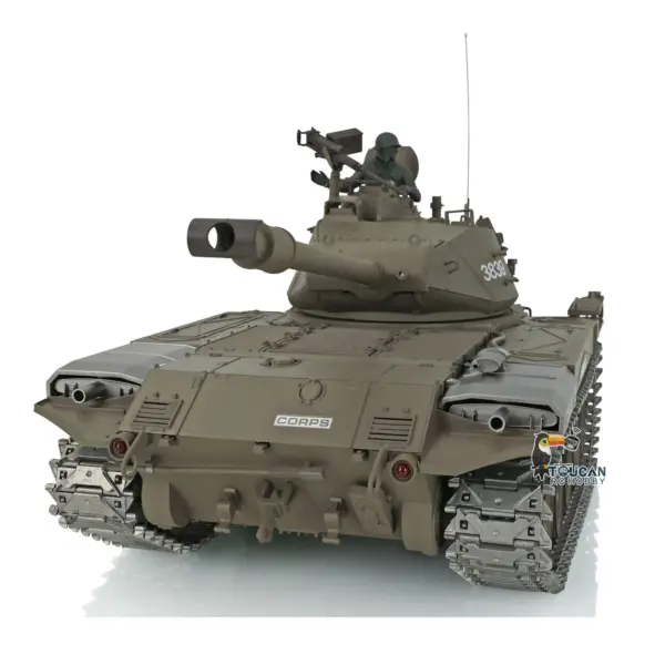 Henglong 1/16 7.0 Upgraded RC Tank Walker USA Bulldog 3839 RTR Remote Control Tank W/ Smoking Steel Gearbox Metal Tracks Sproket