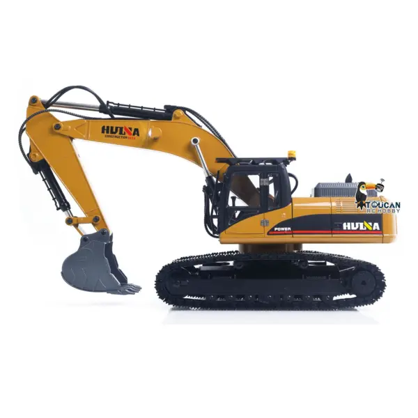 HUINA New Upgrade 580 1/14 Metal Excavator Model Engineering Vehicle Electric Ball Grabber 360 Rotating Shear Claw Sound Lights