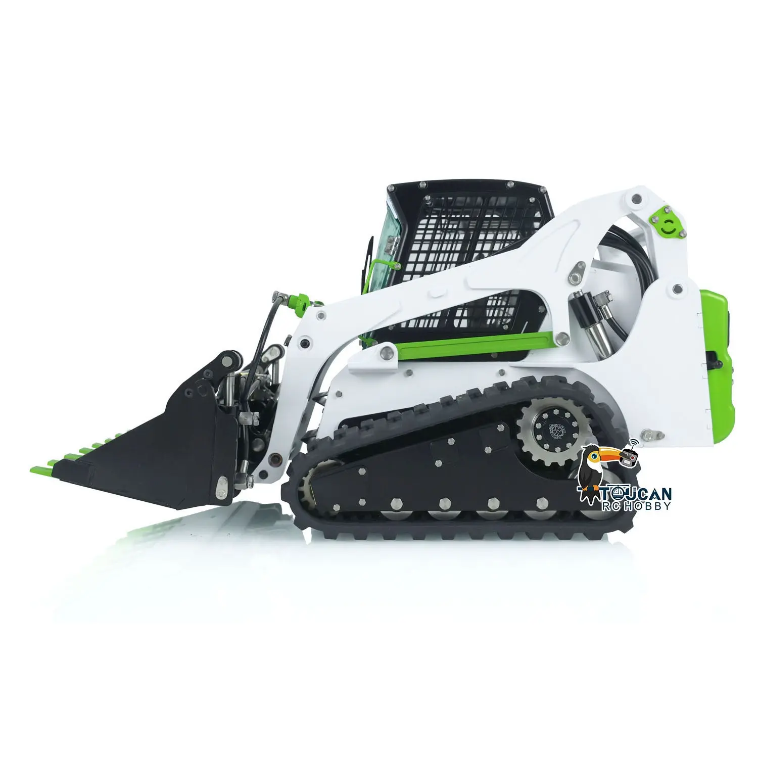 LESU Metal 1/14 Aoue LT5 Remote Controlled Hydraulic Loader Customized Assembled Painted Skid-Steer Ready To Run Vehicle Blade Sieve Bucket Hay Clamp Ripper