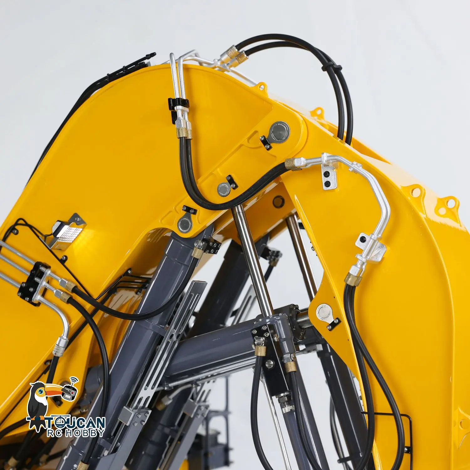 1/14 LESU AOUE 9150 RC Hydraulic Double Pump Excavator Light System Heavy Shovel Painted Construction Car