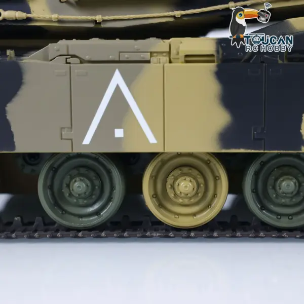 Heng Long 1/24 RC Tank Abrams M1A2 3816-2 2.4G Remote Control Battle Vehicle Panzer Simulation Model Painted Assembled