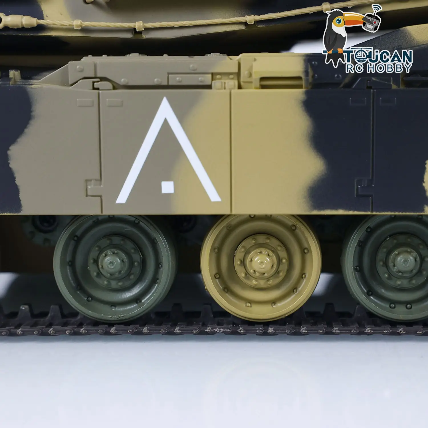 Heng Long 1/24 RC Tank Abrams M1A2 3816-2 2.4G Remote Control Battle Vehicle Panzer Simulation Model Painted Assembled