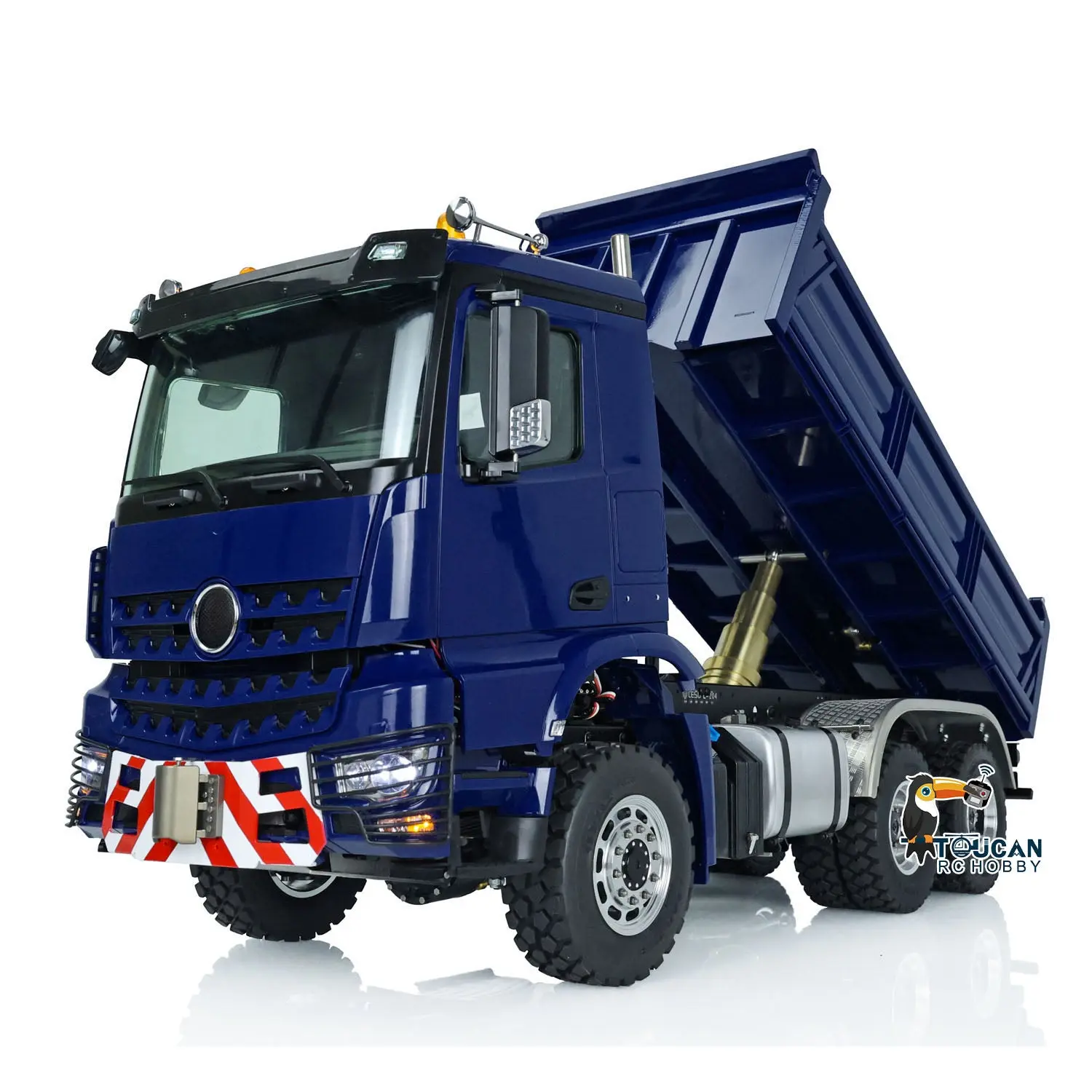 LESU 1/14 3Axles RC Hydraulic Dumper Truck 3348 6X6 Remote Control Car Painted Assembled Upgrade Hobby Model