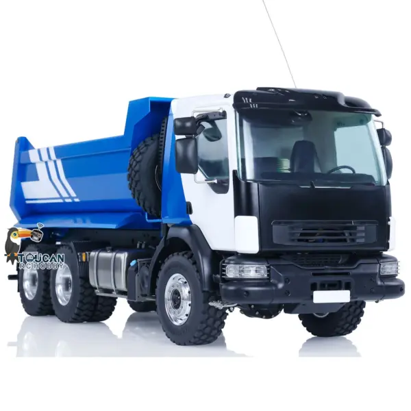 Customized LESU 1/14 6x6 Hydraulic RC Dumper Truck Metal Remote Control Tipper Car Hobby Model Painted Toys
