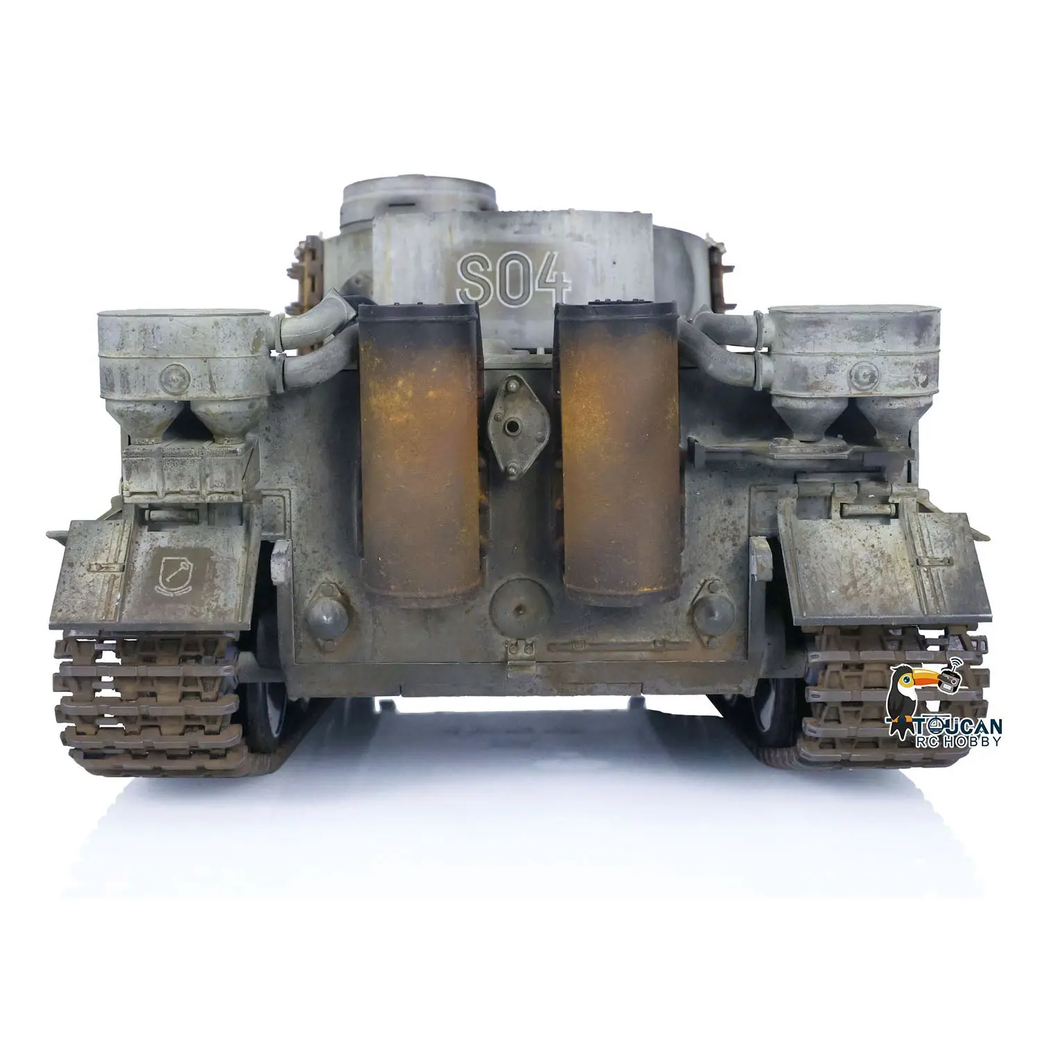 Henglong 1/16 Plastic Painted 7.0 RC Tank 3818 Tiger I Military Armored Vehicleual Spray Collection Model FPV 360 Turret