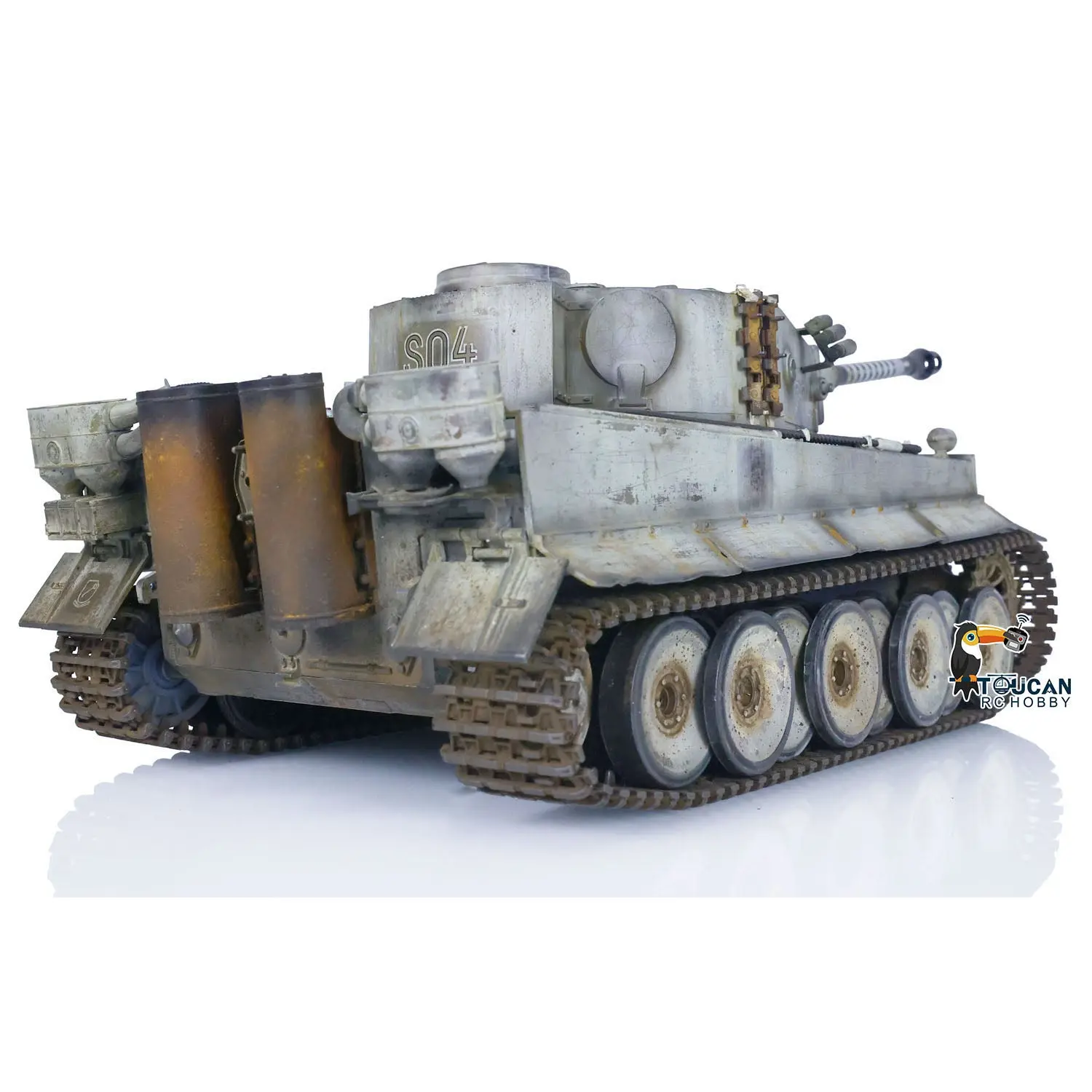1/16 Heng Long 1/16 RC Tank Upgraded German Tiger I 7.0 Radio Controlled Military Carual Spray Vehicle 3818 360
