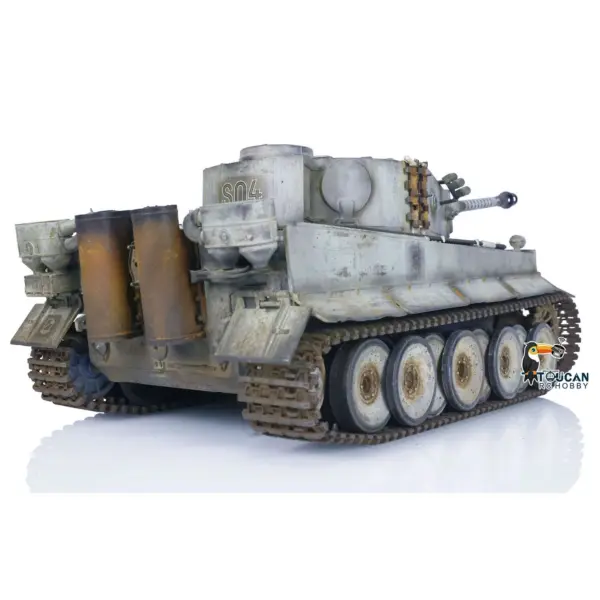 1:16 Henglong RTR RC Tank Pro 7.0 Tiger I 3818 Remote Control Military Cars FPV Hand Spray Painting Color Road Wheels 360 Turret