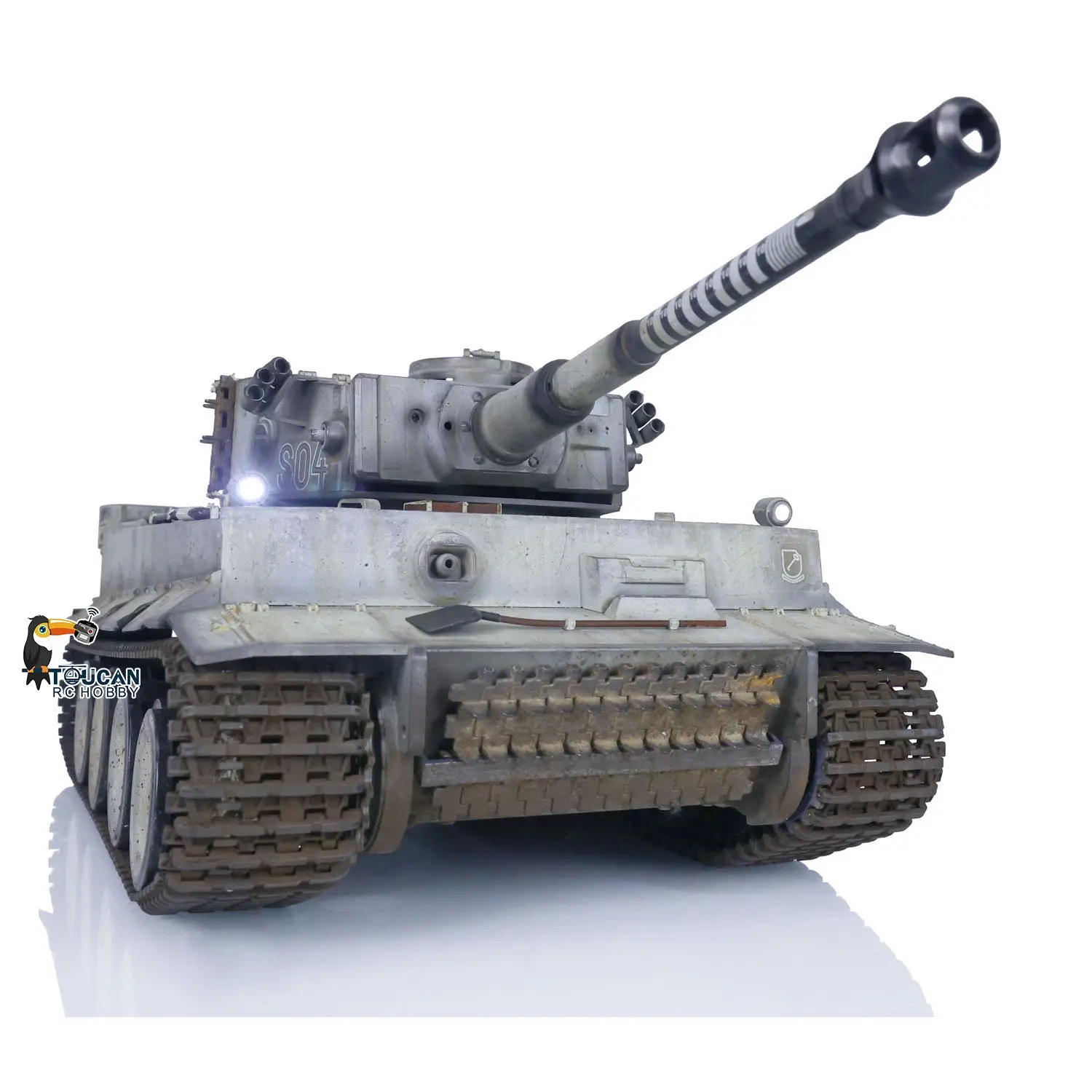 Henglong 1/16 Plastic Painted 7.0 RC Tank 3818 Tiger I Military Armored Vehicleual Spray Collection Model FPV 360 Turret