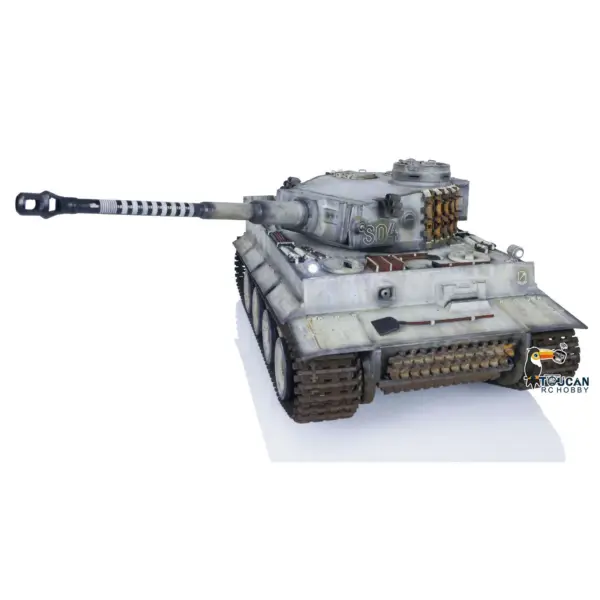 1:16 Henglong RTR RC Tank Pro 7.0 Tiger I 3818 Remote Control Military Cars FPV Hand Spray Painting Color Road Wheels 360 Turret