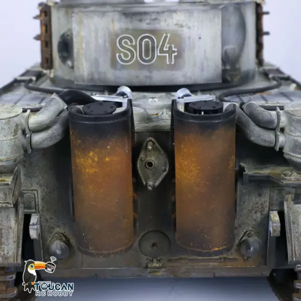 Henglong 1/16 Plastic Painted 7.0 RC Tank 3818 Tiger I Military Armored Vehicleual Spray Collection Model FPV 360 Turret