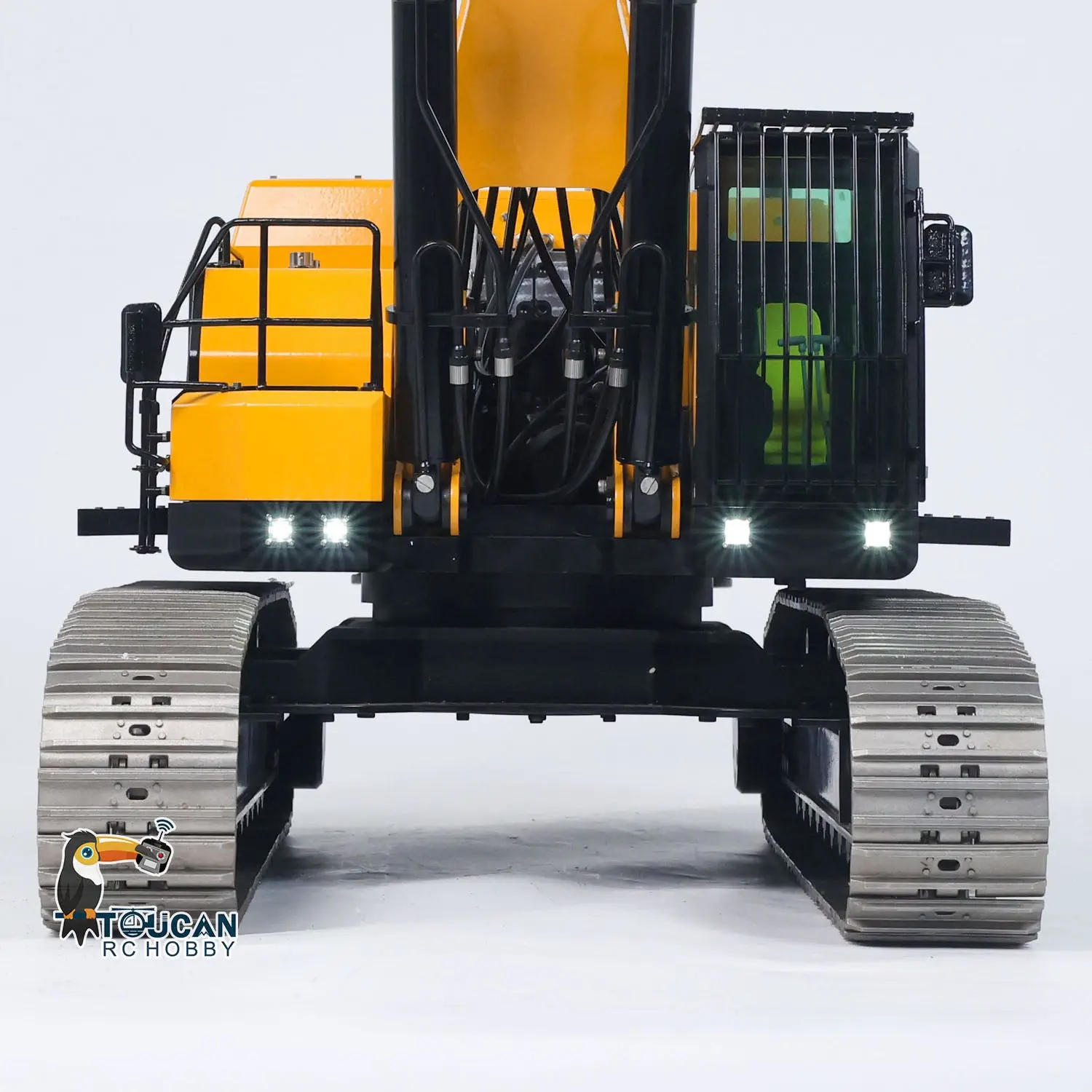 Heavy Machine 1/12 RC Hydraulic Excavator 395F Remote Control Metal Digger RTR Model Car 1.0L Dual Pump Frsky X14 Radio Battery