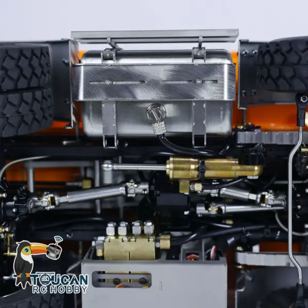 LESU 1/14 8*8 for K3363 Hydraulic RC Dumper Truck Tipper Model 1/2 Transfer Case LED Light 3T Sound ESC Servo Motor