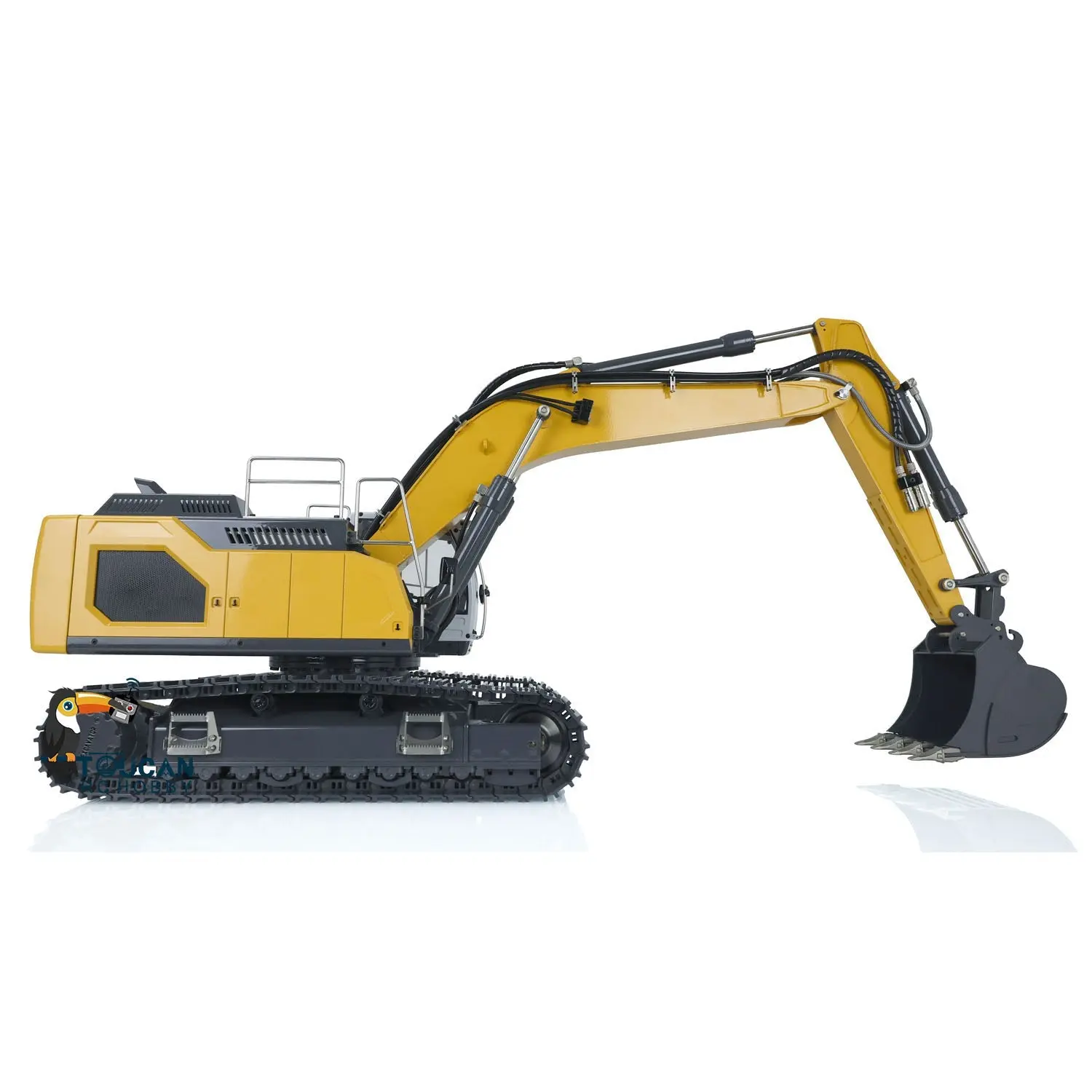 XDRC 1/14 Metal Assembled Hydraulic RTR RC Excavator Upgraded 5CH Valve RC Digger 945 W/ PL18EV Controller Light Sound System