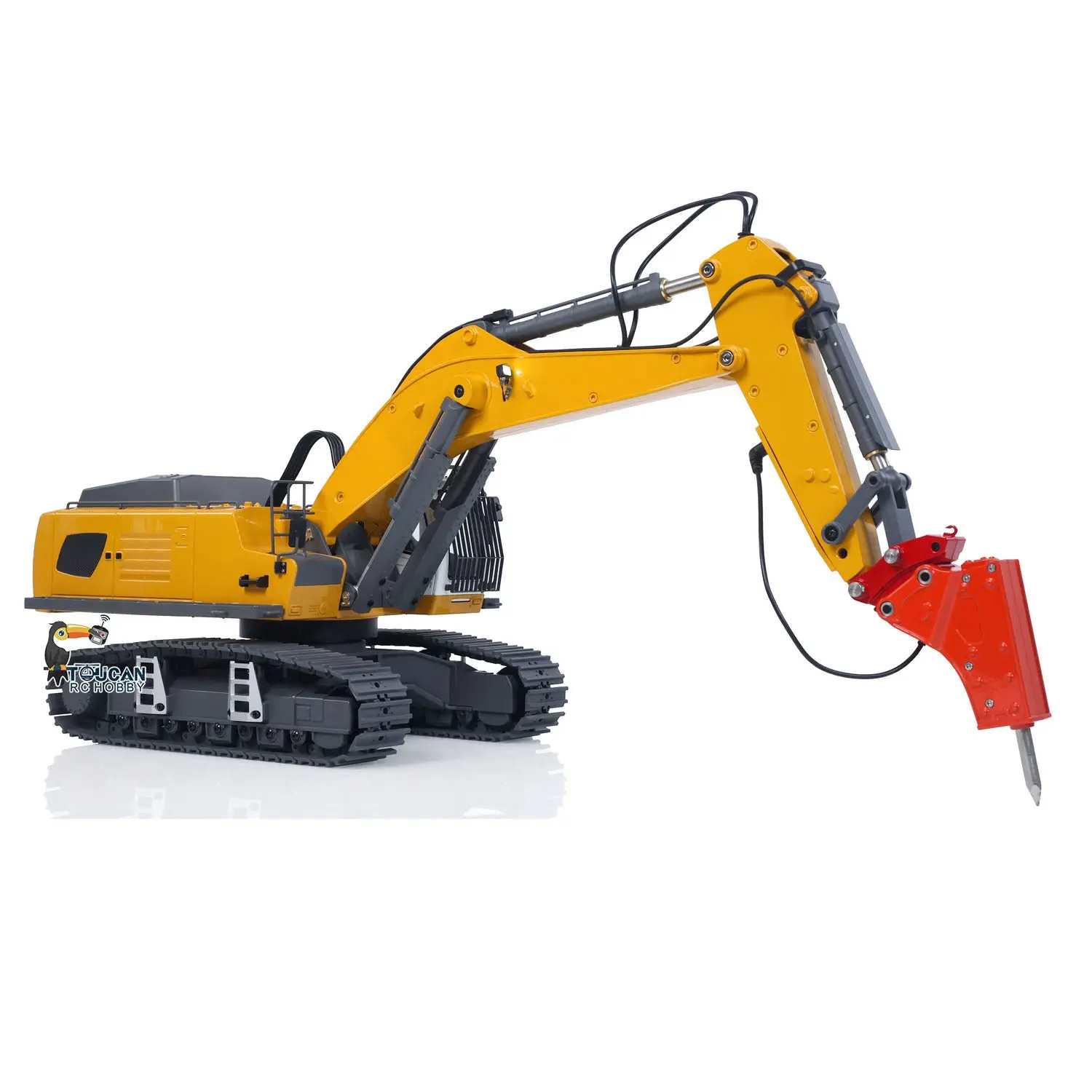 1/18 Kabolite 5901 100S Electric Lifting RC Excavator Flysky Remote Control Digger Engineering Vehicle Electric Ripper Hammer