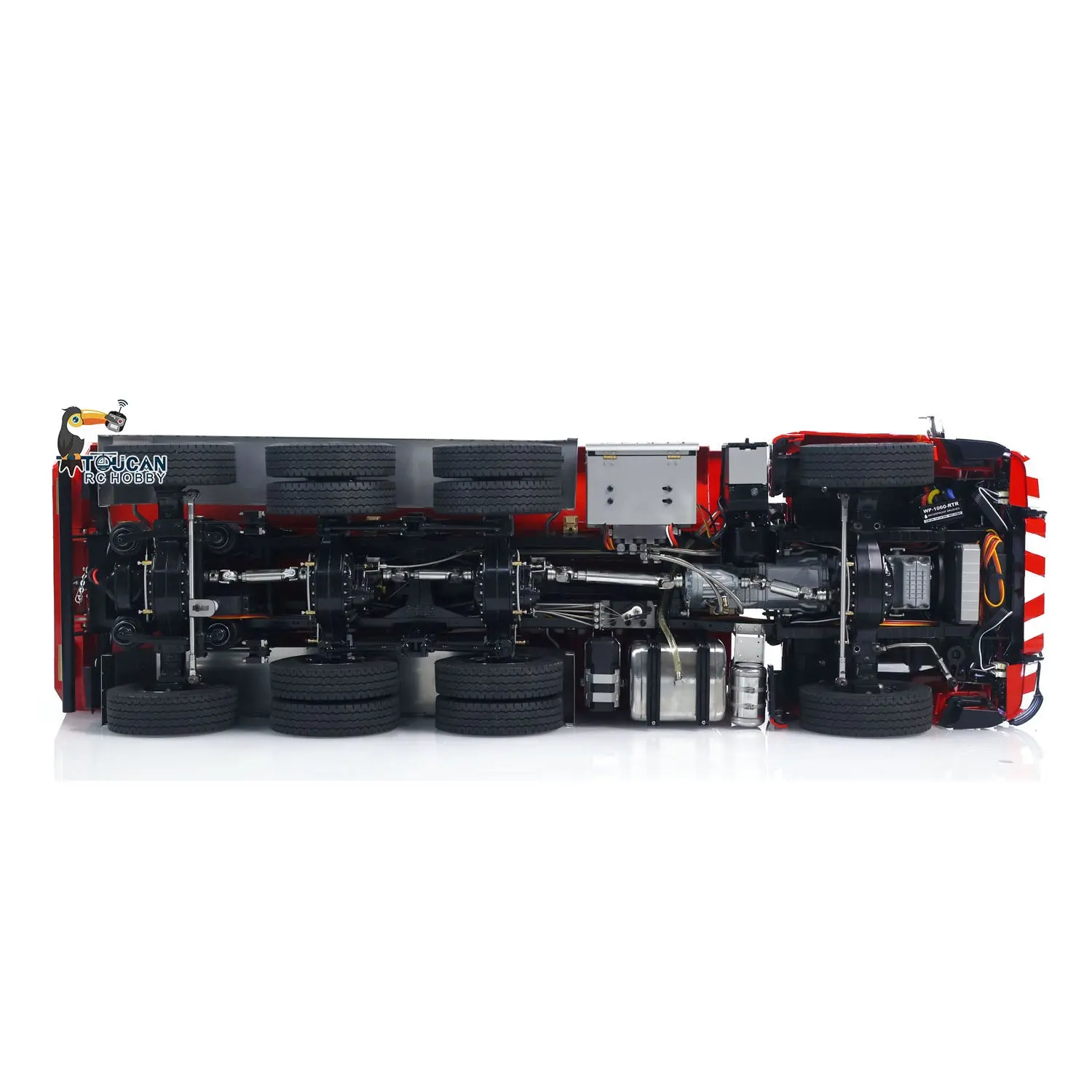 1/14 8x8 RC Hydraulic Roll On Off Full Dump Truck Remote Control Dumper Car Simulation Model PNP Version Light Sound System
