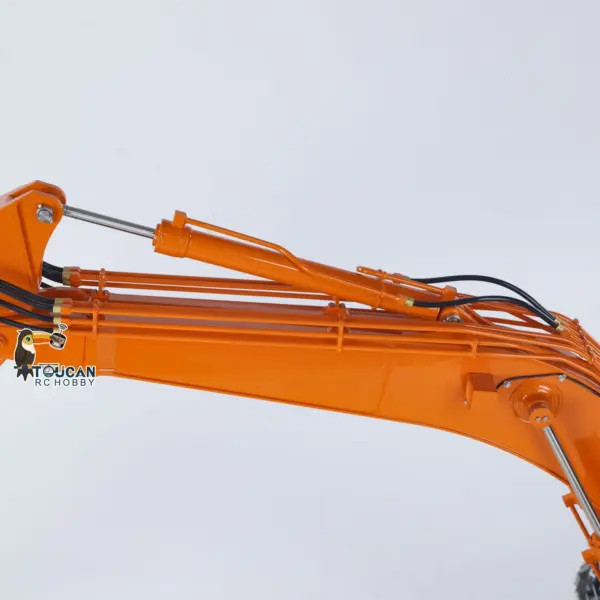 LESU Metal 1/14 RC Hydraulic Excavator Aoue ZX490 Remote Control Heavy Digger Car Construction Vehicle Model 6CH Valve Light 6CH Electrical Slip Ring FlySky PL18EV Radio Battery