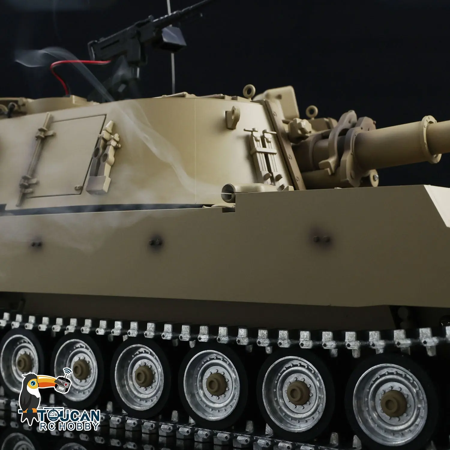 Tongde 1/16 Scale M109A2 RC Military Tank Self-propelled Howitzer Metal Wheels Optinal Ver BB Shooting Barrel Recoil Assembled