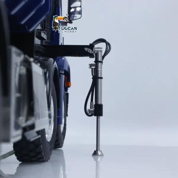 1/14 LESU RC 8x8 RTR Painted and Assembled Metal Hydraulic Crane Dumper Tipper Truck Sound Light System ECS Motor