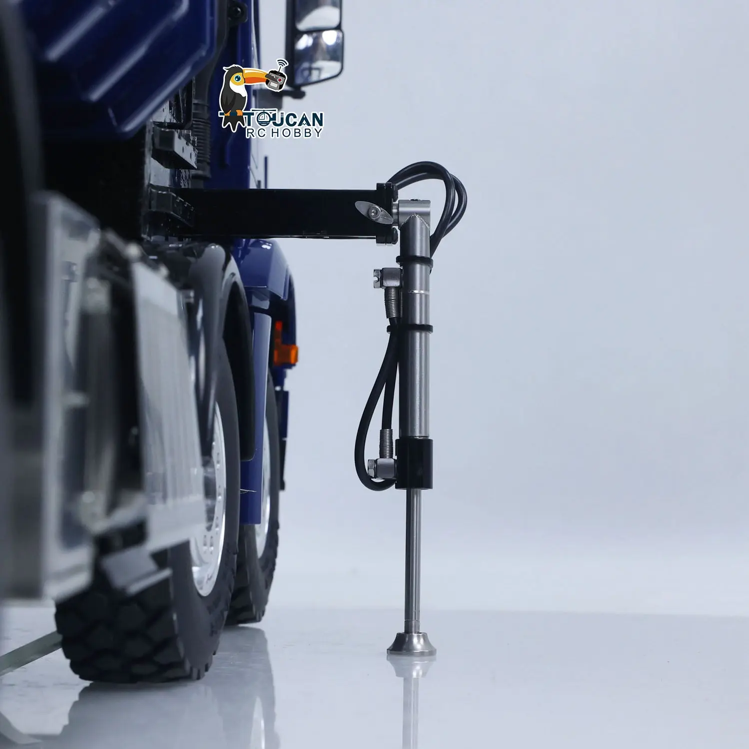 1/14 LESU RC 8x8 RTR Painted and Assembled Metal Hydraulic Crane Dumper Tipper Truck Sound Light System ECS Motor