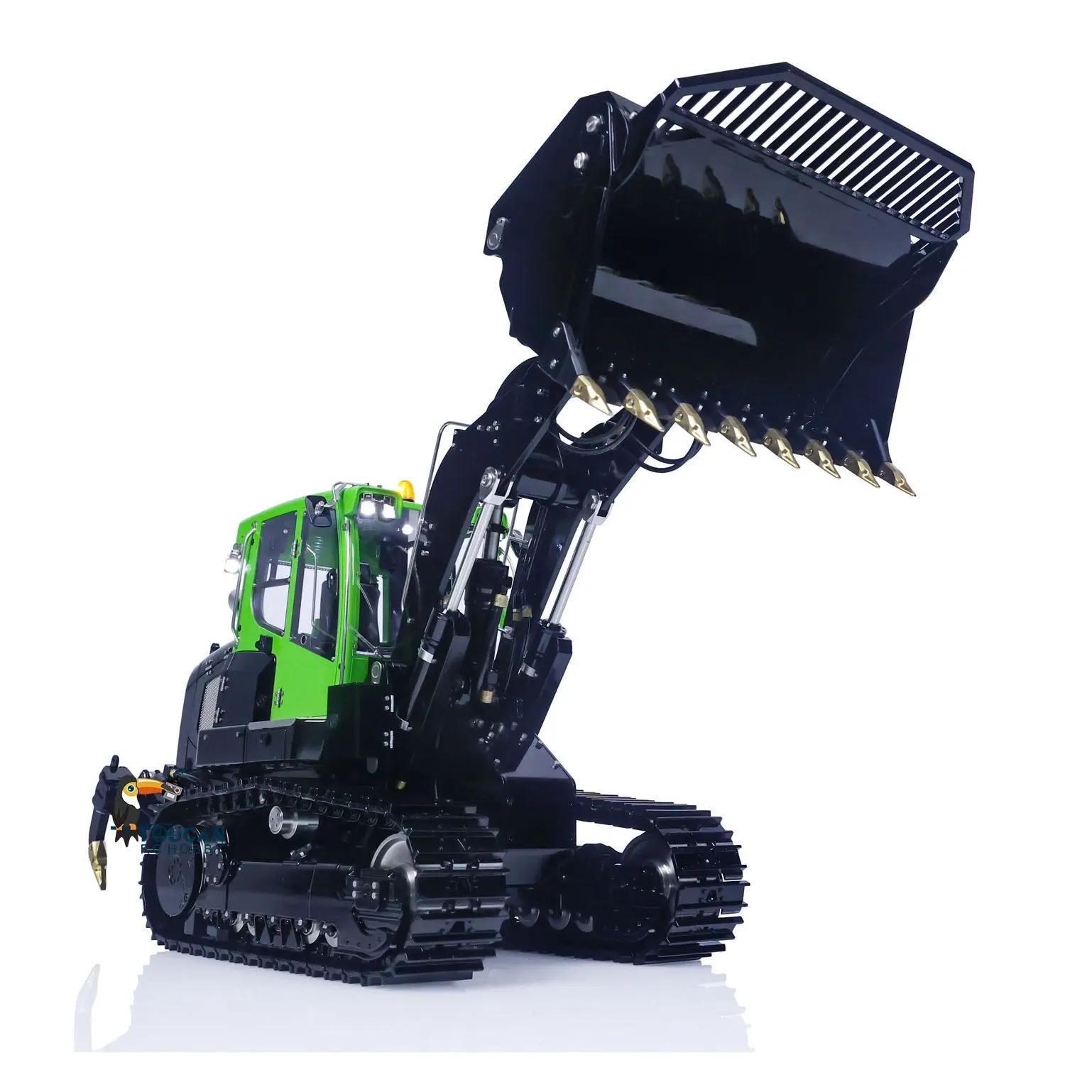 LESU Painted 1/14 Metal RC Hydraulic Loader 636 Remote Control Tracked Car PL18EV Lite Light Sound System ESC Servo