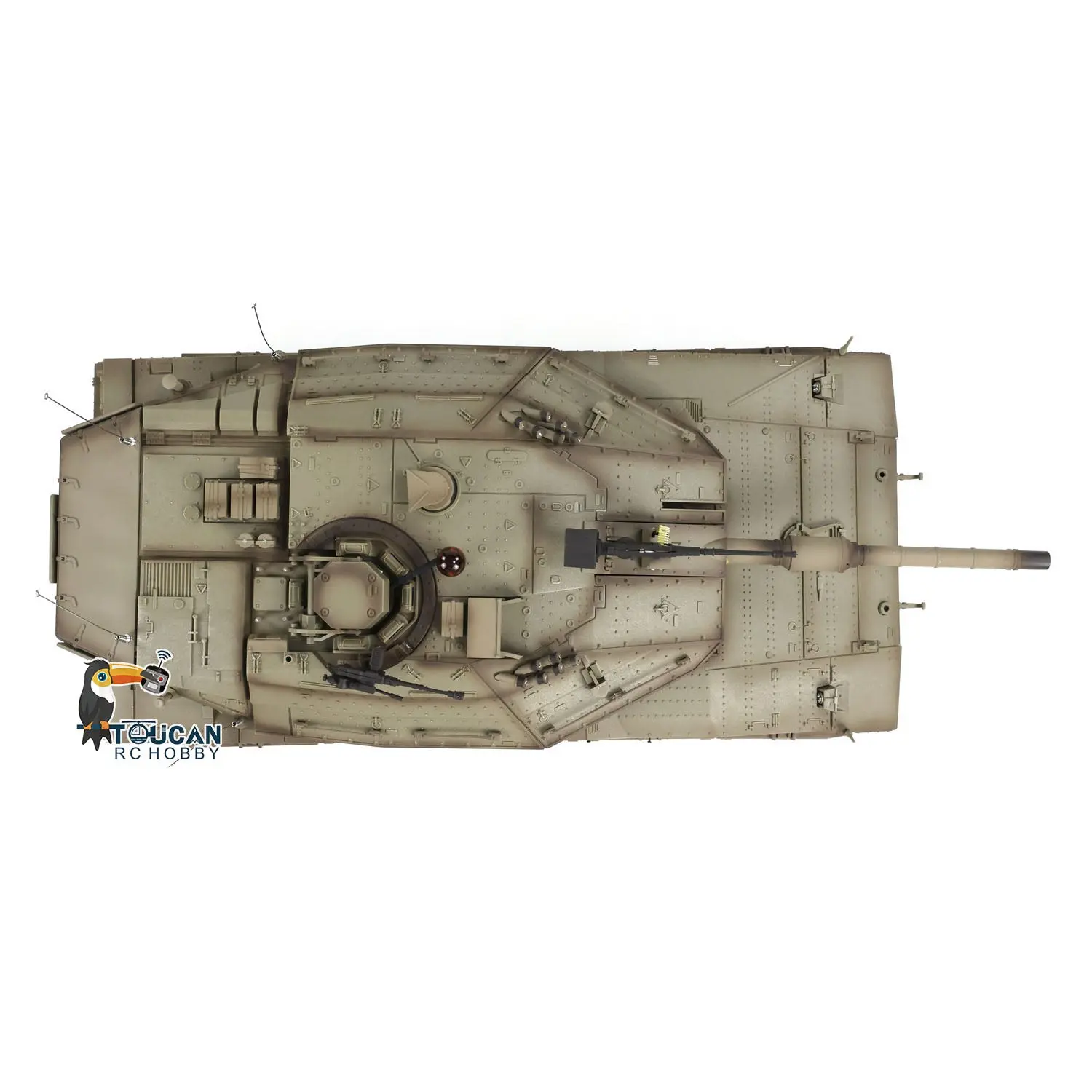 Heng Long 1/16 RC Battle Tank IDF Merkava MK IV 3958 Turret 360 Degree Rotating Barrel Recoil Radio Controlled Model