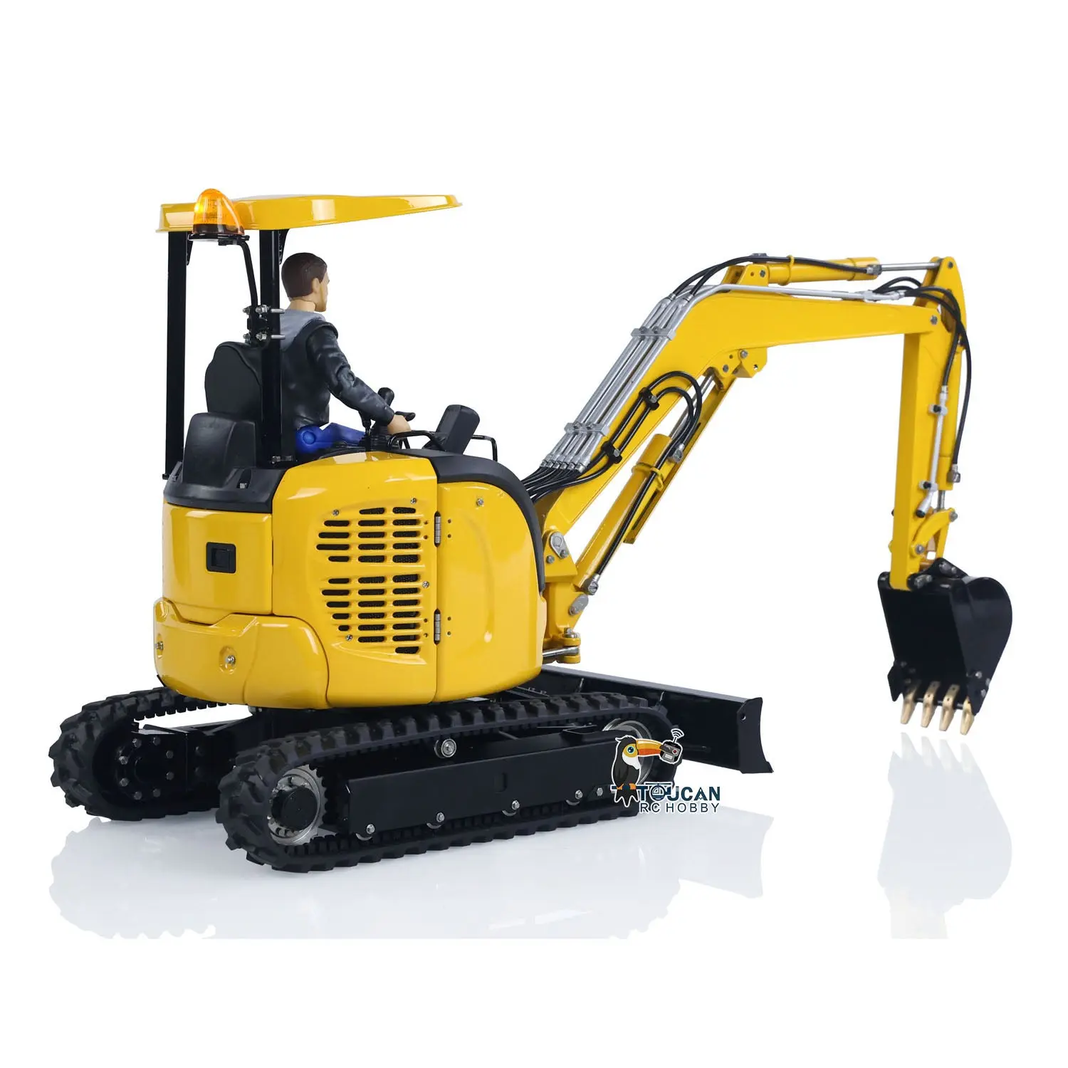 LESU 1/14 Mini RC Hydraulic Excavator PC30 Metal 6CH Valve Digger ST8 Radio Controlled Simulation Engineering Vehicle Model Toy