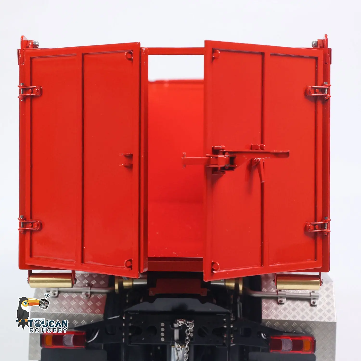 1/14 8*8 RC Hydraulic Equipment Radio Controlled Truck Roll Off Full Dumper Car Rear Axle Steering Assembled Painted Vehicles