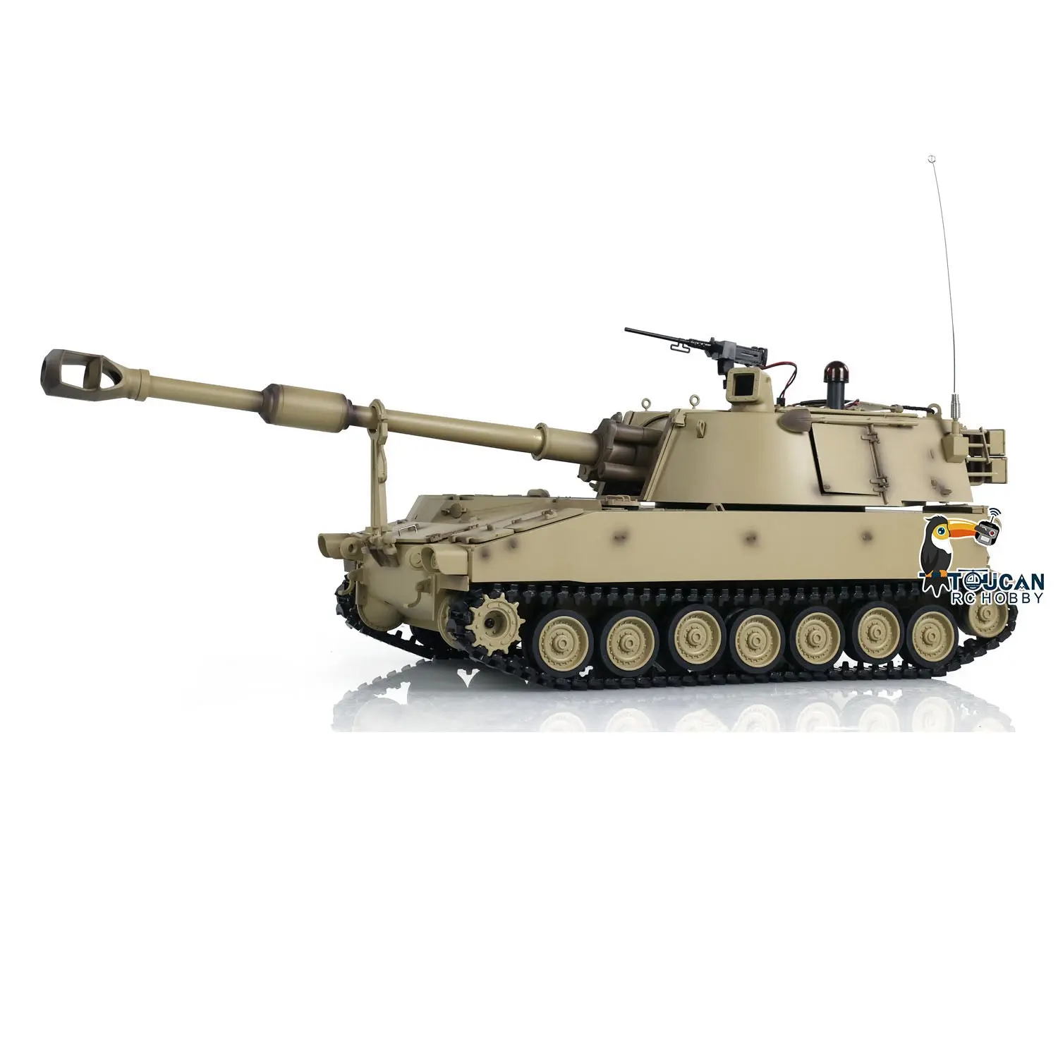 1/16 Tongde RC Tank M109A2 Self-propelled Howitzer RTR Infrared BB Barrel Recoil Smoke Military Armored Model