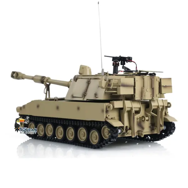1/16 Tongde RC Tank M109A2 Self-propelled Howitzer RTR Infrared BB Shooting Barrel Recoil Model Toys Military Vehicle