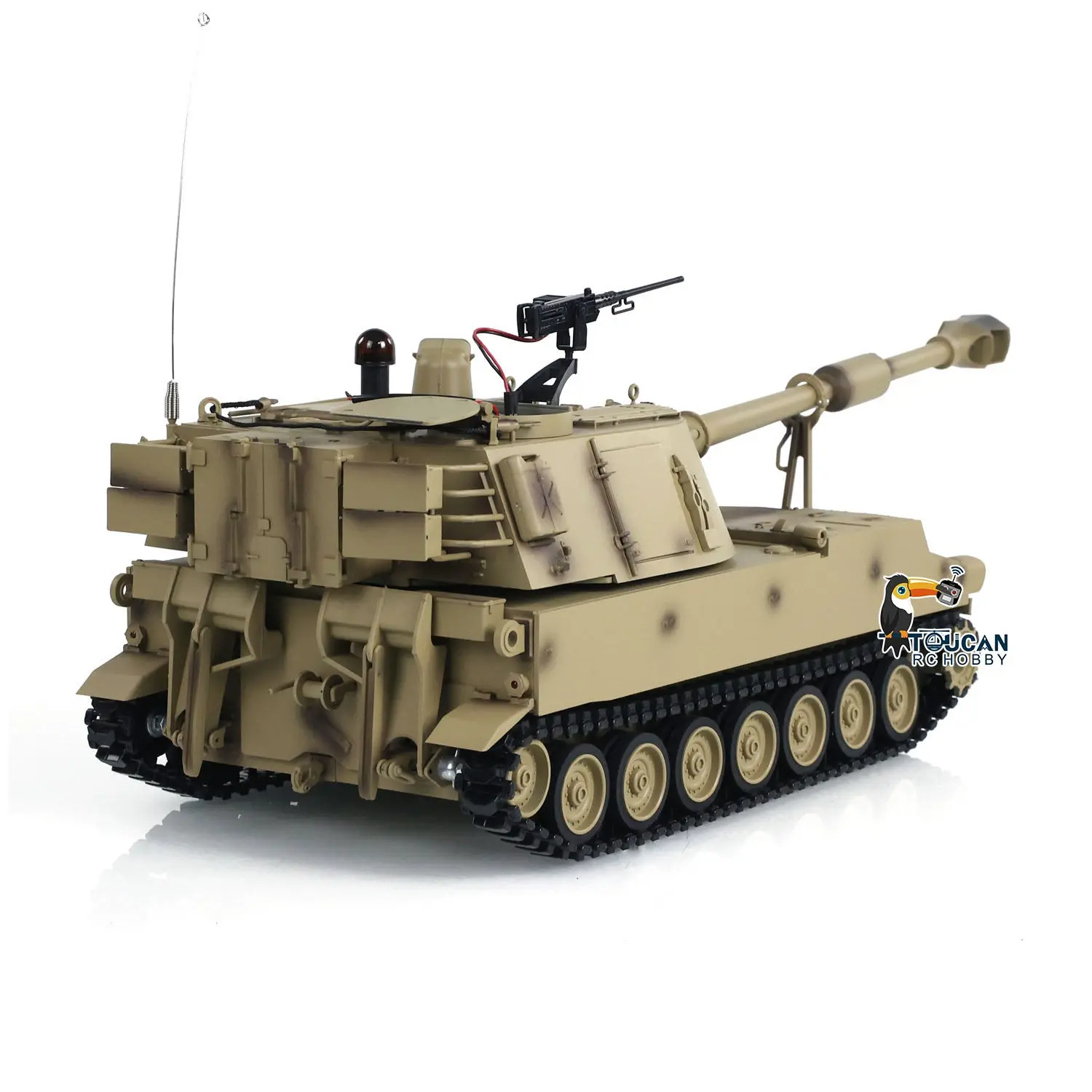 1/16 Tongde RC Tank M109A2 Self-propelled Howitzer RTR Infrared BB Shooting Barrel Recoil Model Toys Military Vehicle