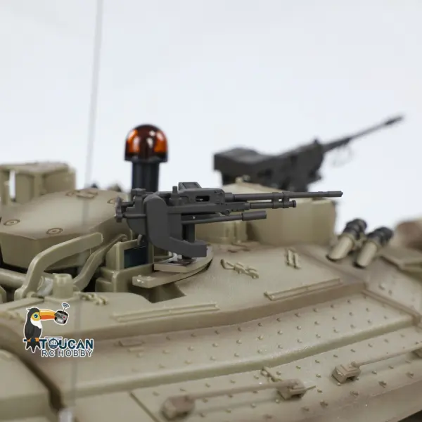 Henglong 1/16 RC Tank IDF Merkava MK IV 3958 Remote Control Battle Tank Metal Wheels Tracks Gearbox 360??Turret Smoke 2 Battery