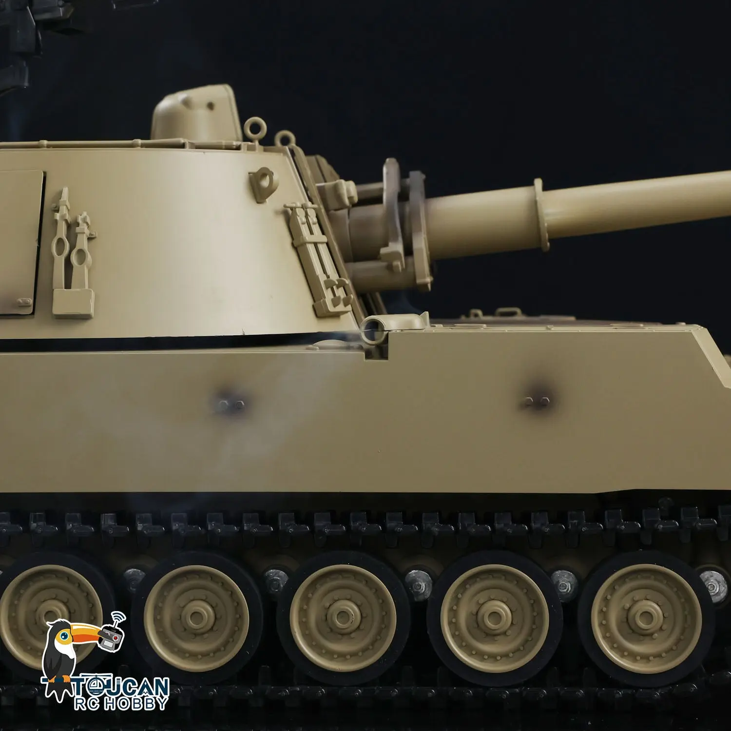 1/16 Tongde RC Tank M109A2 Self-propelled Howitzer RTR Infrared BB Shooting Barrel Recoil Model Toys Military Vehicle