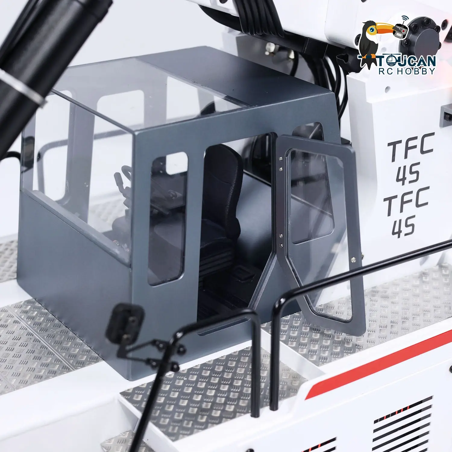 JX-KCK TFC45 1/14 RC Hydraulic Frontal Crane Reach Stacker Radio Control Container Handler Painted Assembled Model PNP Version