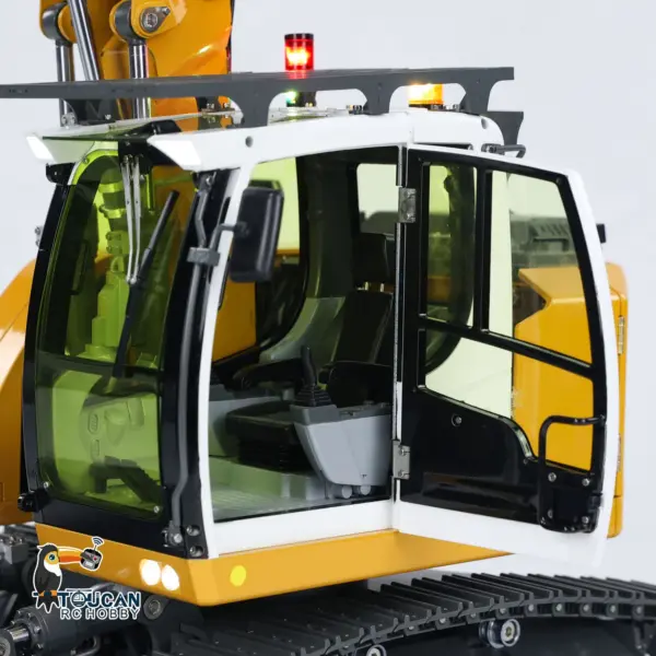 CUT 1/14 Scale 914 5-ways Radio Control Hydraulic Excavator Valve Metal Remote Control Earth Digger Hobby Model RTR Machine ESC Servo Motor