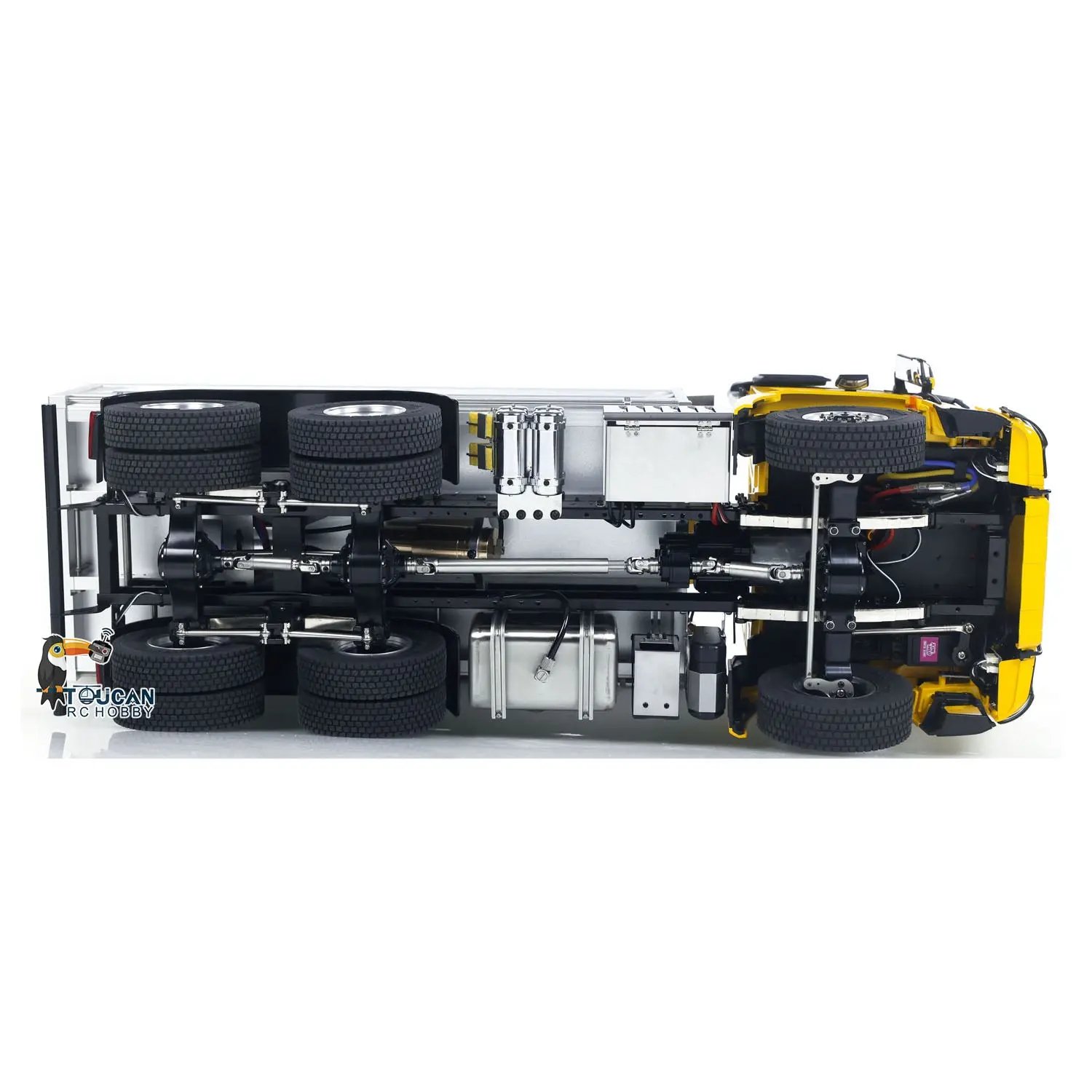 RTR 1/14 RC Hydraulic Tipper 6X6 Metal Chassis 2Speed Model Car Remote Control Dumper Truck NO Lock Light Sound Radio Battery