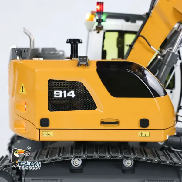 CUT 1/14 Scale 914 5-ways Radio Control Hydraulic Excavator Valve Metal Remote Control Earth Digger Hobby Model RTR Machine ESC Servo Motor