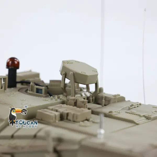 1/16 RC Tank Heng Long Merkava MK IV 3958 Remote Control Battle Tank Upgraded Metal Sprockets Smoke BB Shooting Dual Battery