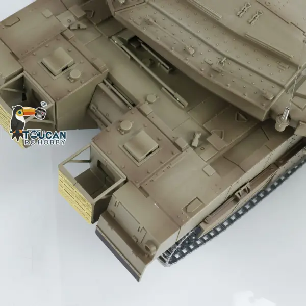1/16 RC Tank Heng Long Merkava MK IV 3958 Remote Control Battle Tank Upgraded Metal Sprockets Smoke BB Shooting Dual Battery