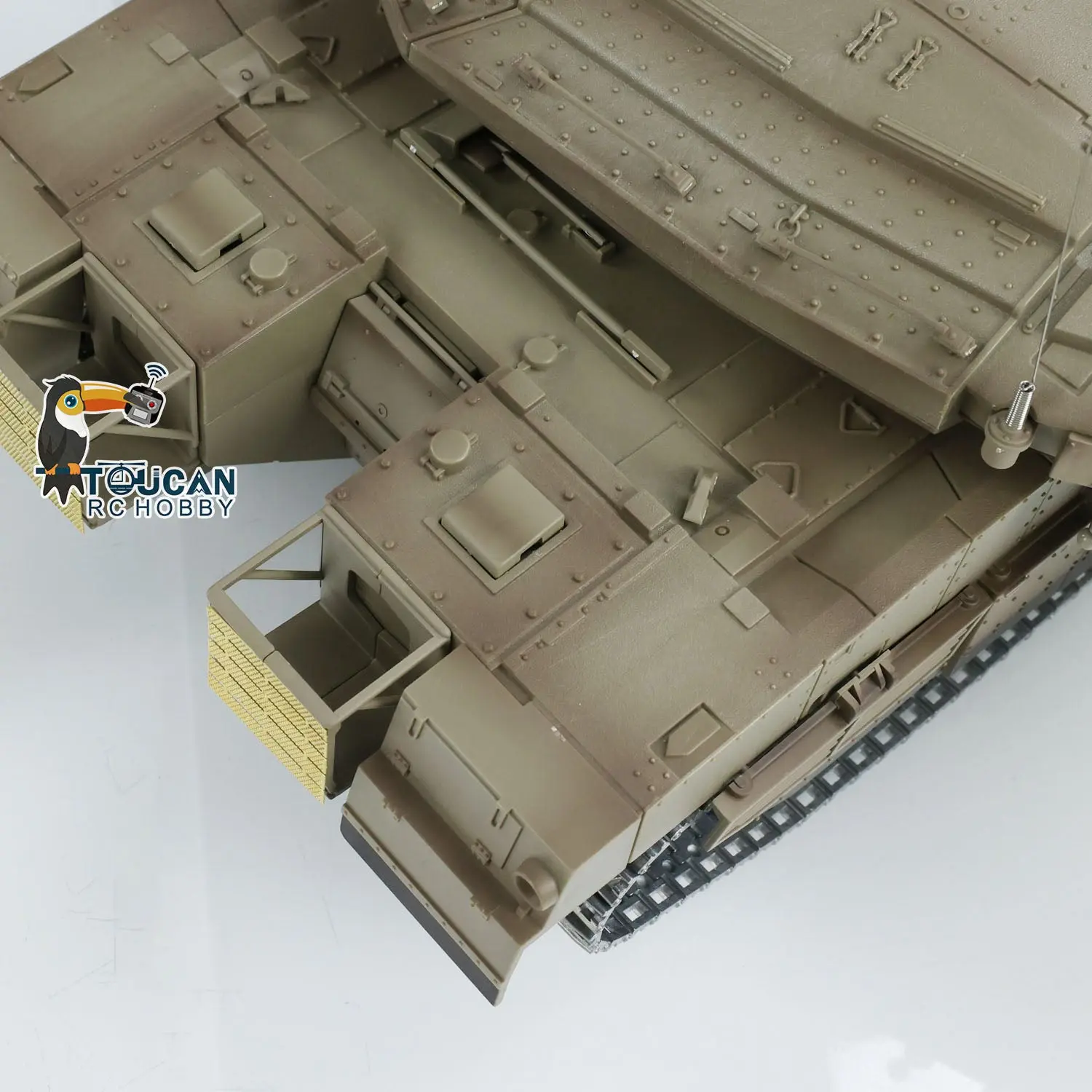 1/16 RC Tank Heng Long Merkava MK IV 3958 Remote Control Battle Tank Upgraded Metal Sprockets Smoke BB Shooting Dual Battery