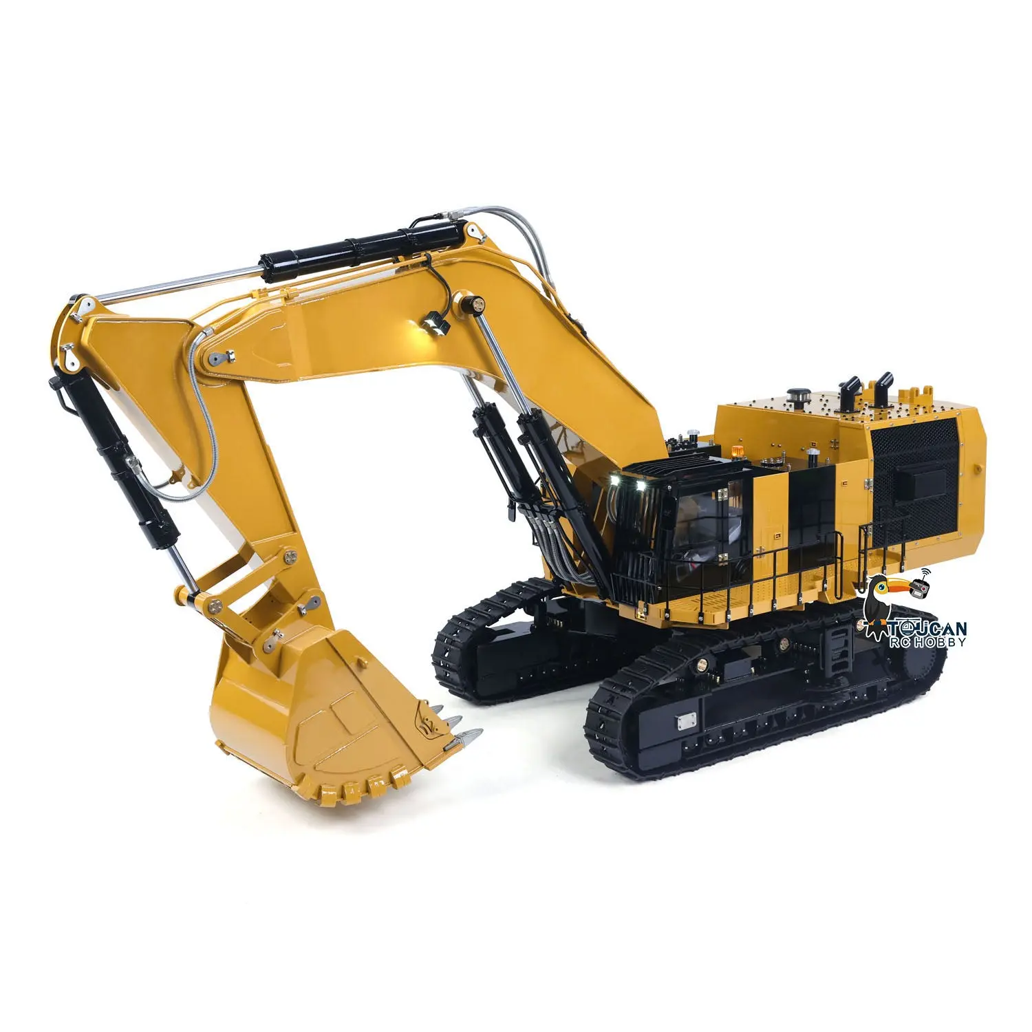 6015B Metal 1/14 Assembled Hydraulic RC Excavator Remote Control Heavy Duty Diggers Model PL18 EVLite ESC Construction Cars